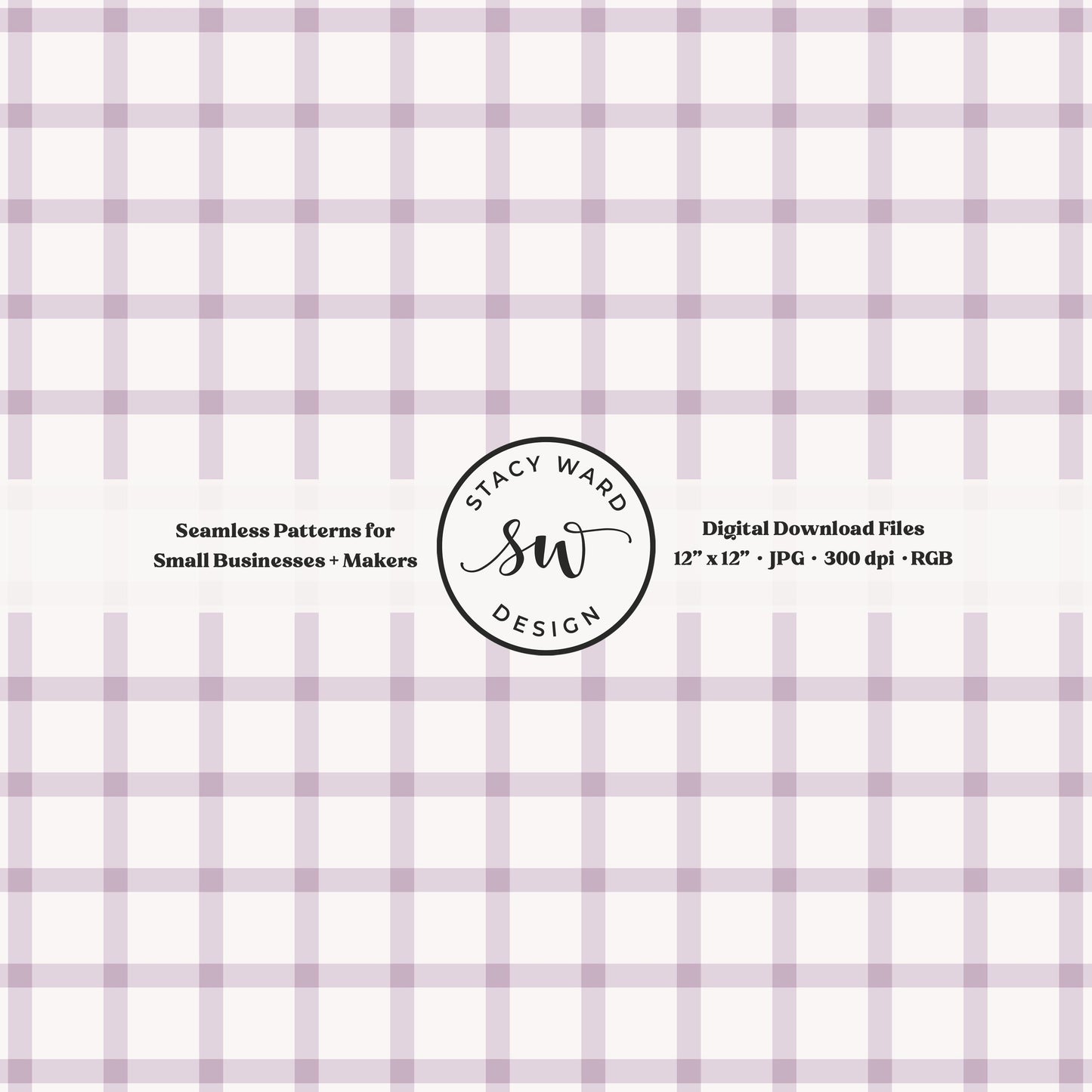 French windowpane gingham pattern in dusty lavender and cream cozy cottagecore tailored charm