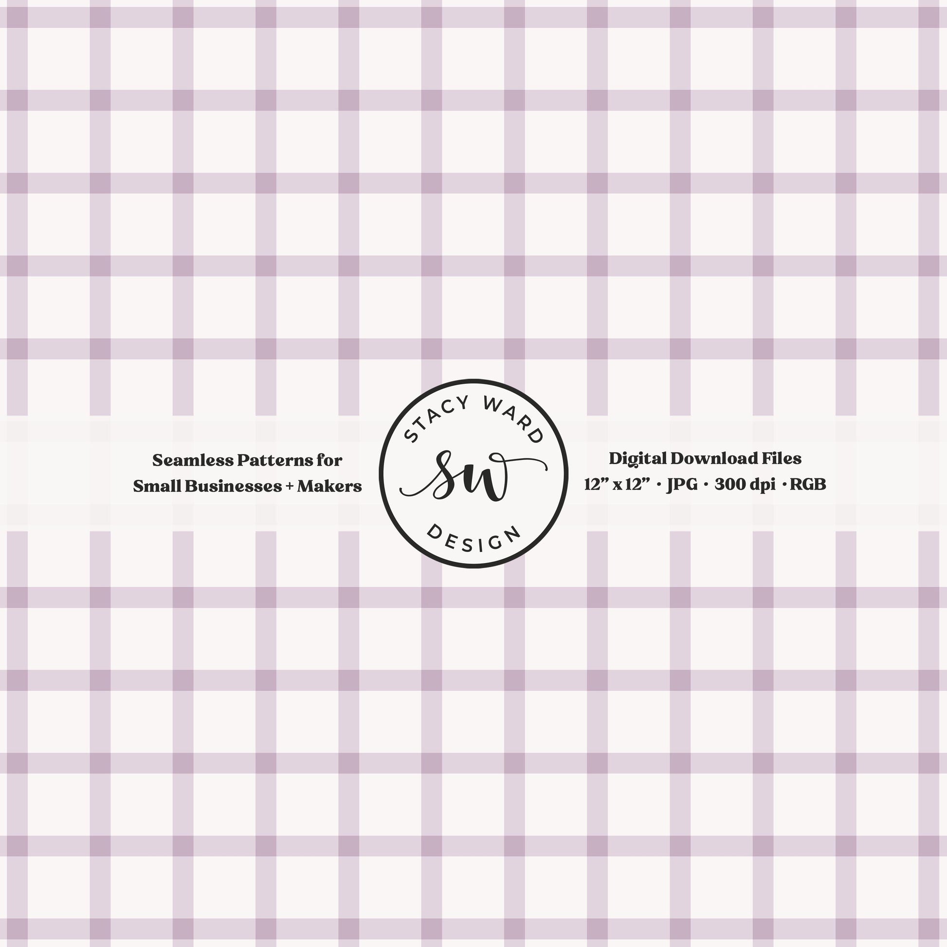 French windowpane gingham pattern in dusty lavender and cream cozy cottagecore tailored charm